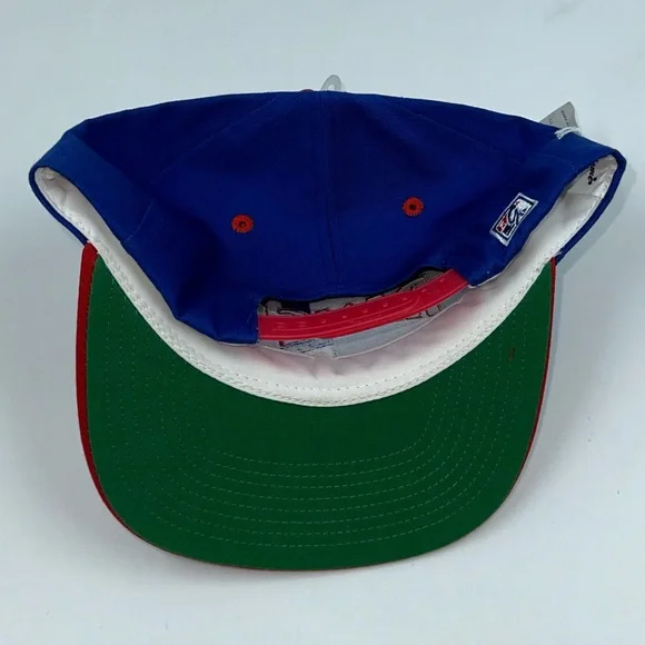 Vintage The Game NHL New York Rangers NY Blue/Red Athletic SnapBack Hat NEW